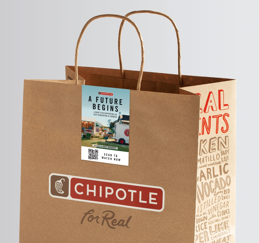 Chipotle Bag QR Davey Awards