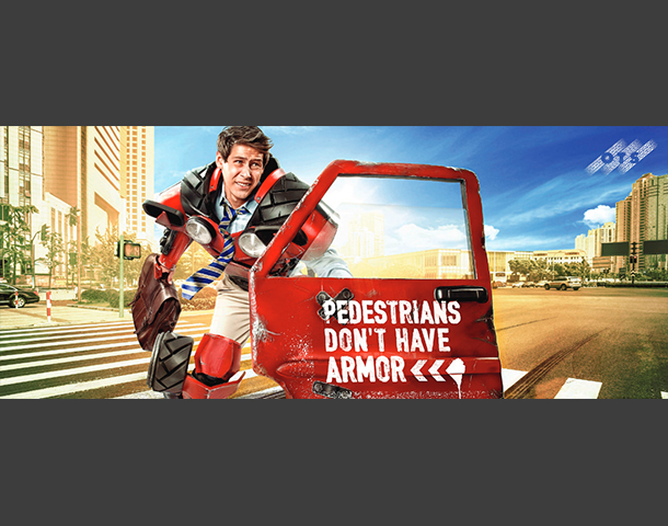 "Pedestrians Don't Have Armor" Billboard by Prosio PR