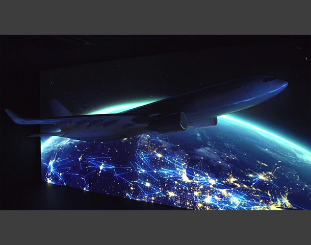 3D projection mapping, GKN Aerospace by Ouno Creative