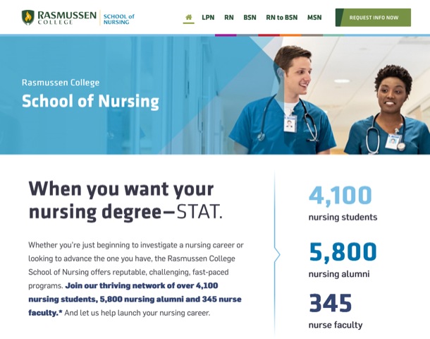 "Super" Nursing Microsite by Collegis Education