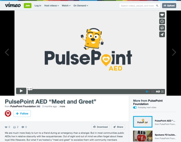 PulsePoint AED "Meet and Greet" by PulsePoint Foundation