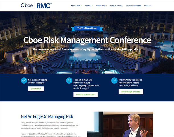 CBOE RMC U.S. Website by Fusion92