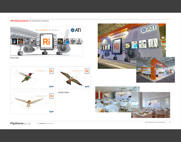 ATI Paris Air Show Tradeshow Booth by Pipitone Group