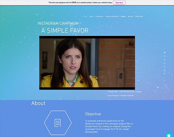 A Simple Favor - The Instagram Search Party Contest for Emily by PopShorts