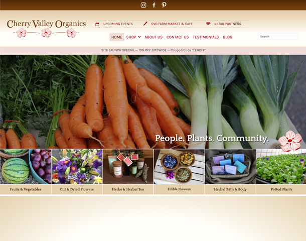 Cherry Valley Organics by 50 Marketing