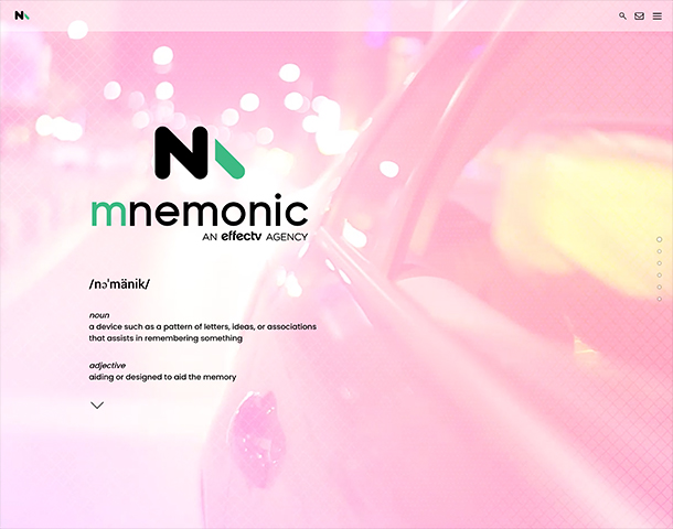 Mnemonic Agency  Website by Effectv
