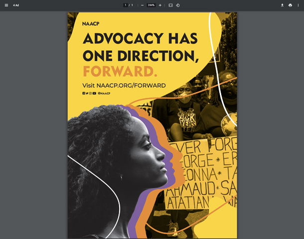 Advocacy Has One Direction, FORWARD. by NAACP