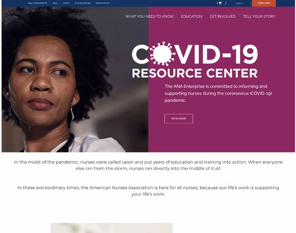 ANA Covid-19 Resource Center by AgencyQ