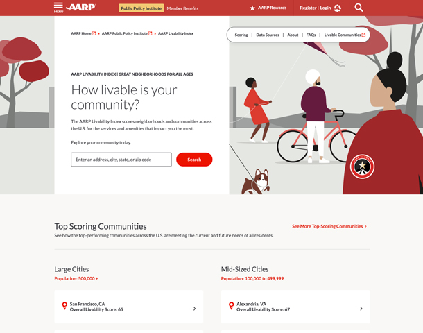 AARP Livability Index by Forum One