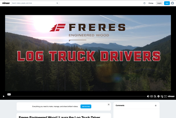 Laura the Log Truck Driver by Skyline Video Productions