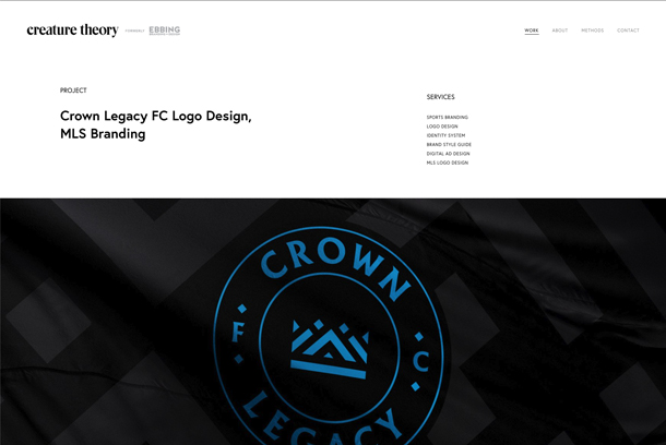 Crown Legacy FC Logo Design by Creature Theory