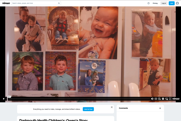 Dartmouth Health Children's: Owen's Story by Eventage