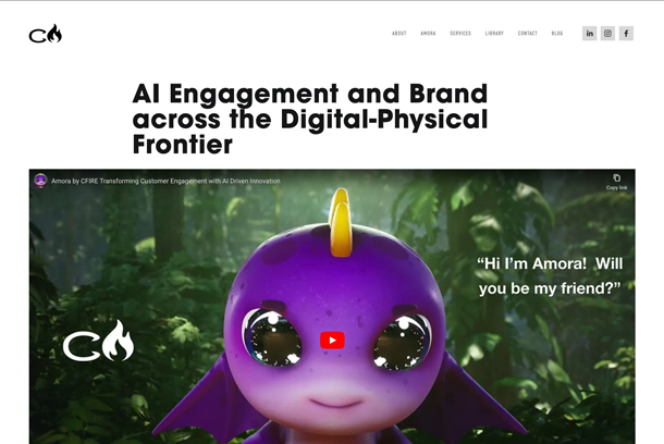Amora™ Enhancing Customer Engagement with AI Brand Experience Characters by CFIRE