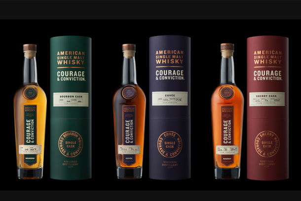 Courage & Conviction American Single Malt Whisky, Single Cask Series by Trinity Brand Group