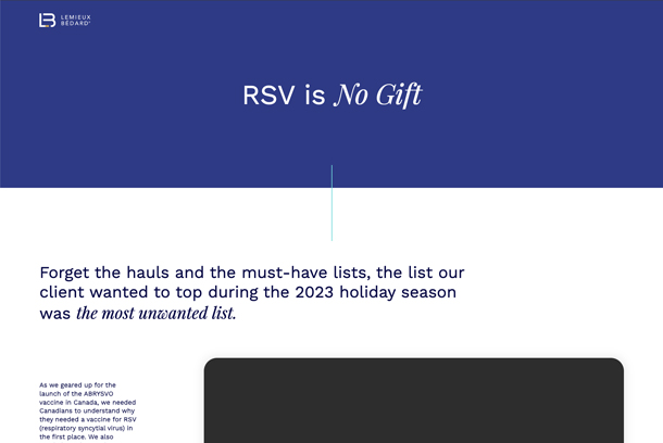 RSV is No Gift by Lemieux Bédard