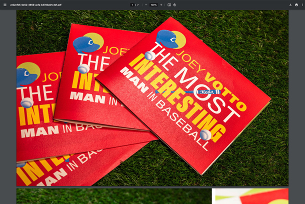 The Most Interesting Man in Baseball: Reds Opening Day Mailer 2024 by MSA Design
