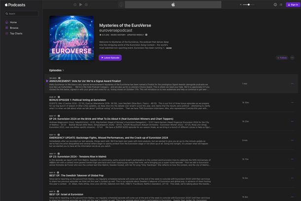 Mysteries of the EuroVerse Podcast by Mysteries of the EuroVerse