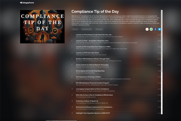 Compliance Tip of the Day by Compliance Podcast Network