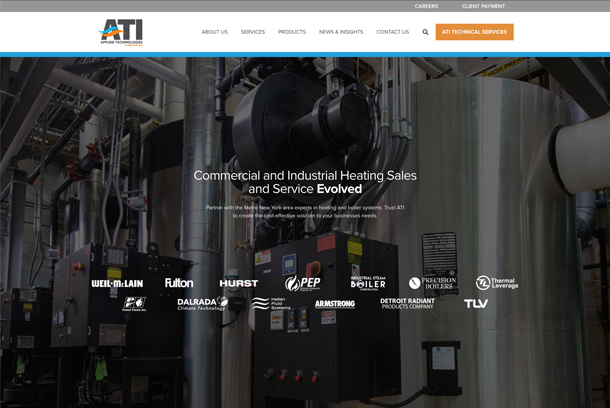 Applied Technologies of NY Website by SMM Advertising