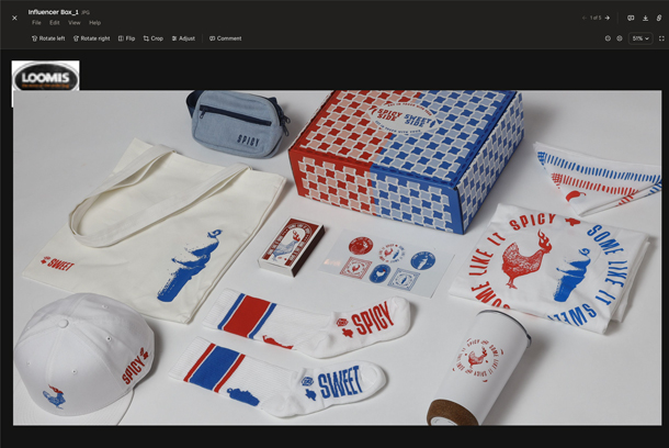 Texas Dairy Queen Spicy Chicken Influencer Box by The LOOMIS Agency