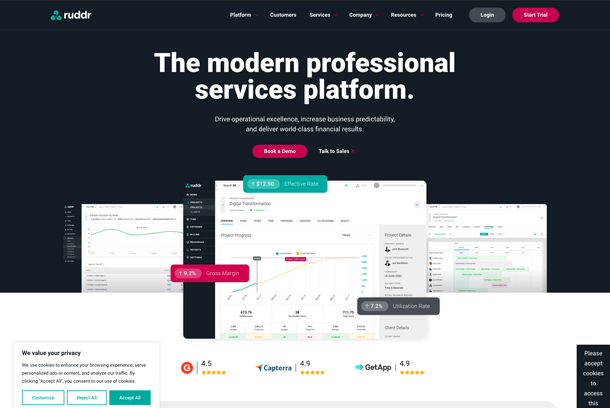 Ruddr Website Redesign by Mr. White Creative