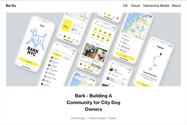 BARK - Building A Community for City Dog Owners by Bei Hu Design