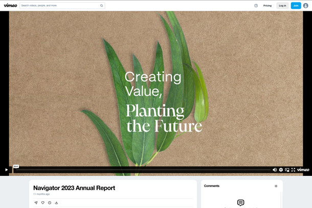 Annual Report 2023 The Navigator Company by White Way®