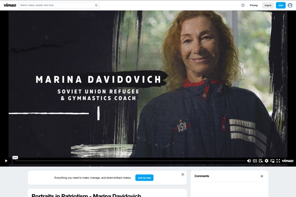 Portraits in Patriotism - Marina Davidovich by University of South Florida