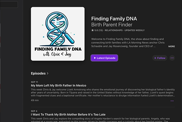 Finding Family DNA with Chris & Jay by BirthParentFinder.com