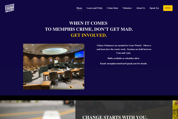 Memphis Crime Beat website by Counterpart