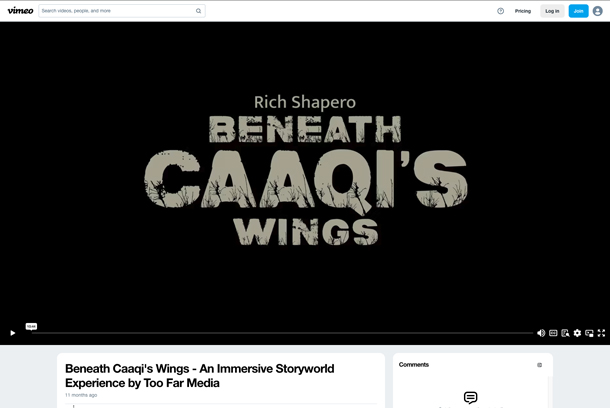 Beneath Caaqi's Wings - An Immersive Storyworld by TooFar Media