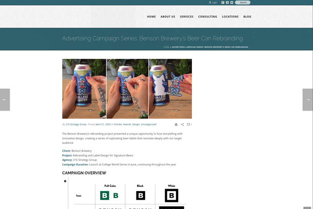 Benson Brewery's Creative Beer Label Transformation | Tapper's Story Unveiled by 316 Strategy Group