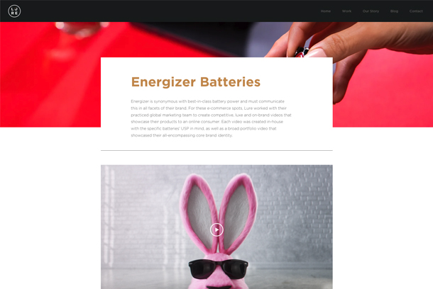 Energizer Batteries E-Commerce Videos by Lure Digital