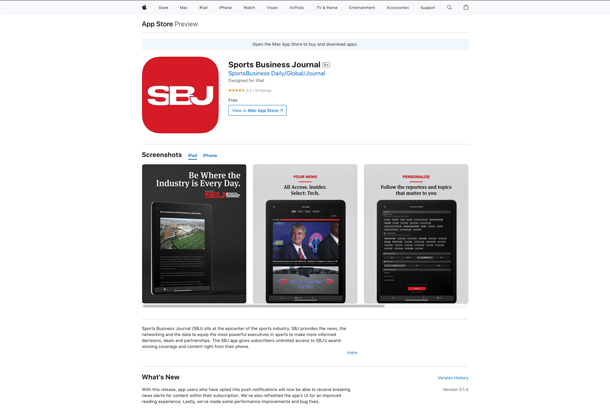Sports Business Journal by Jackrabbit Mobile LLC