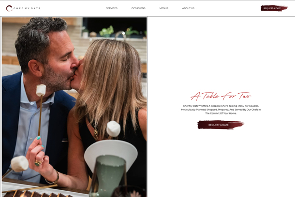 Bespoke Private Dining Website by Olds Creative Agency