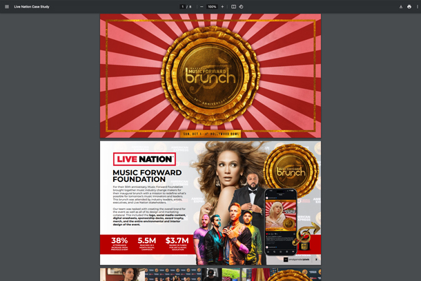Live Nation Music Forward Foundation by Amalgamated Pixels, LLC