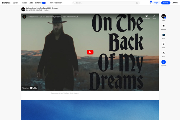 ON THE BACK OF MY DREAMS - Jackson Dean by Borchetta Entertainment Group