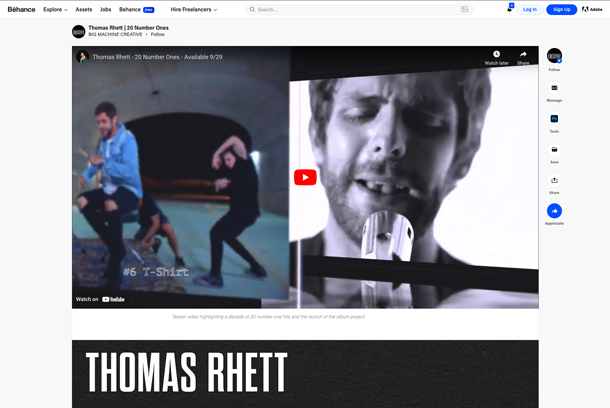 20 NUMBER ONES - Thomas Rhett by Borchetta Entertainment Group