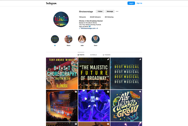 Illinoise Social Media by AKA NYC