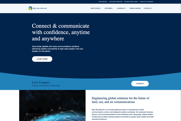 Blue Sky Network Rebrand and Reposition by Maple Leaf Communications