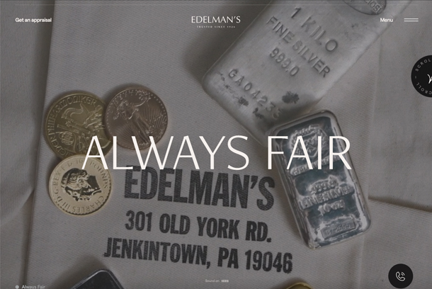 Edelman's Coins Website by eDesign Interactive