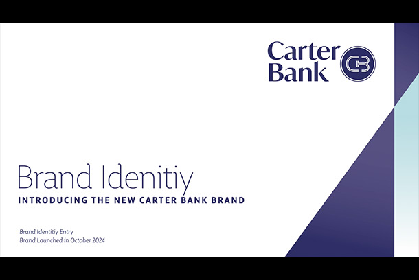 Carter Bank Rebrand by Strum Agency