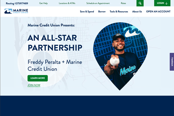 Marine Credit Union Website Redesign by PixelSpoke