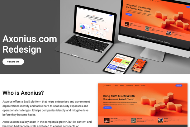 Axonius.com Redesign by Rebellion Design