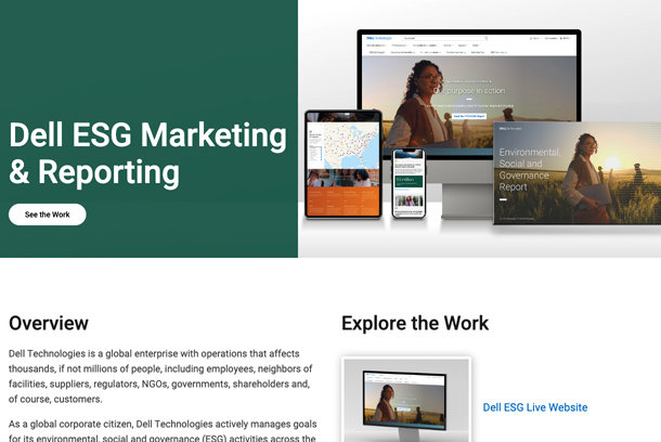 Dell Technologies ESG Marketing & Reporting by Rebellion Design