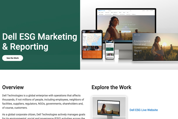 Dell Technologies ESG Marketing & Reporting by Rebellion Design