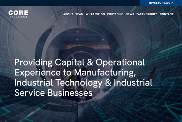 CORE Industrial Website by MVP Marketing + Design, Inc.