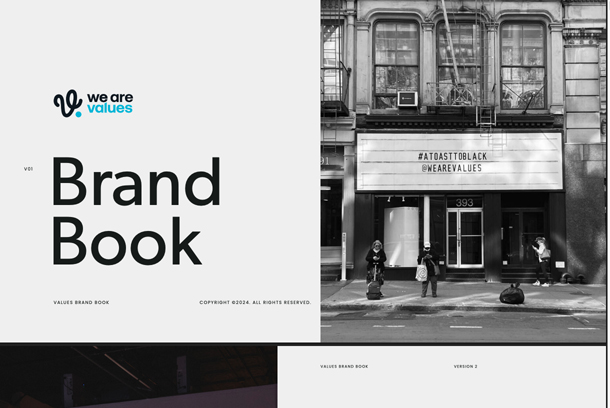 "We Are Values" Brand Identity by Values Partnerships