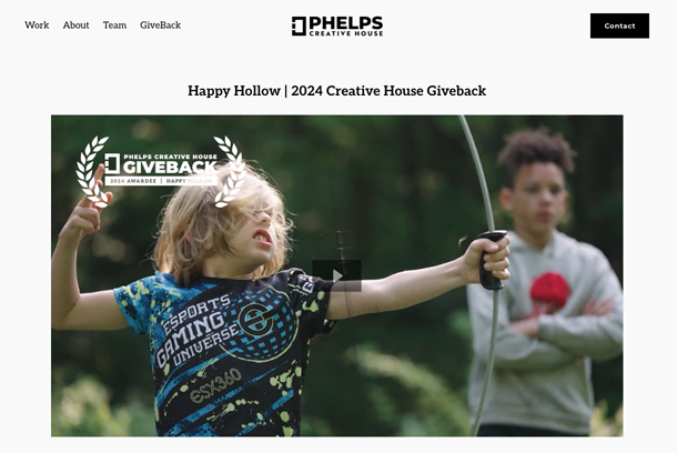 Happy Hollow GiveBack by Phelps Creative House