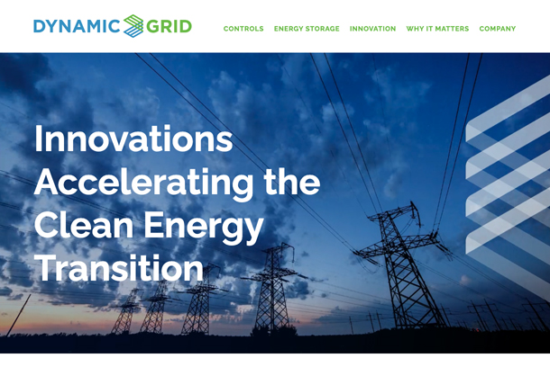 Dynamic Grid: Clean energy startup website: From academic to marketable by Visible Logic